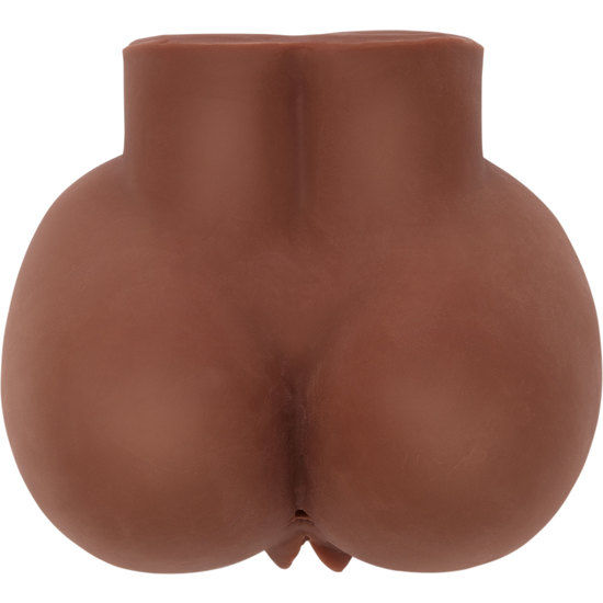 Act-Realistischer Big Ass Masturbator mit Vibrator Braun-TPR, Wasserdicht · Sextoys (Bild 4)