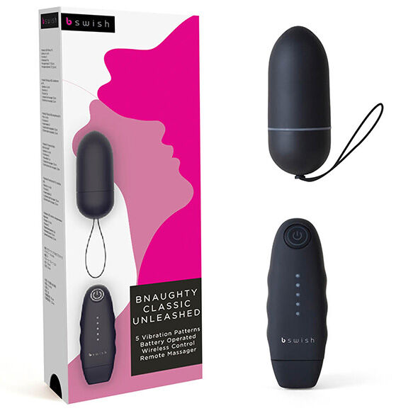 B Swish-Bnaughty Classic Unleashed Schwarz-5 Geschwindigkeiten, Fernbedienung · Vibratoren (Bild 2)