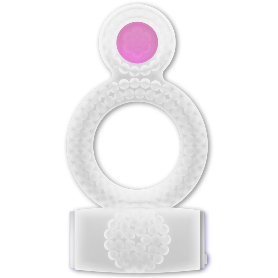 Casual Love-Vibrierender Ring mit doppeltem Vergnügen, TPR, Wasserdicht · Sextoys (Bild 5)