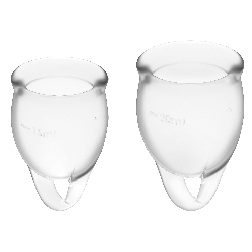 Satisfyer-Menstruationstassen-Set Feel Confident 15 und 20 ml