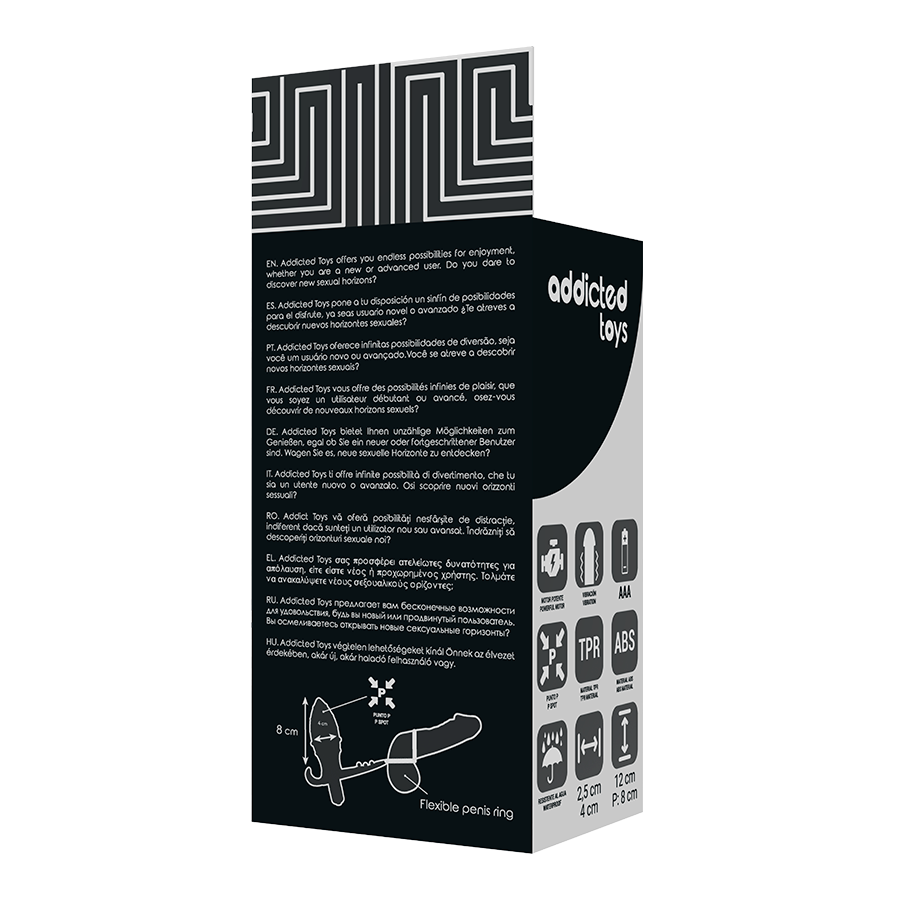 Addicted Toys-Analplug mit Doppelring Schwarz-TPR · Sextoys (Bild 6)