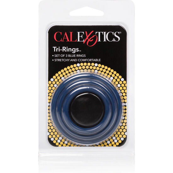 Calexotics-Tri-rings Blue-Silikon · Penisringe & -hüllen (Bild 3)