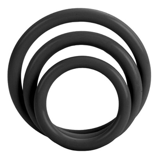 Calexotics-Tri-rings Schwarz-Silikon