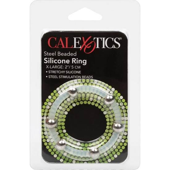 Calexotics-Ring aus Silikon mit Perlen aus Stahl · Sextoys (Bild 6)