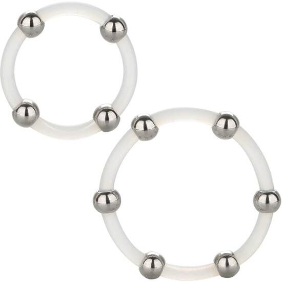 Calexotics-Silikon-Ringset mit Stahlperlen