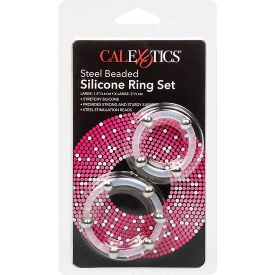 Calexotics-Silikon Ringe Set mit Stahlperlen · Sextoys (Bild 3)