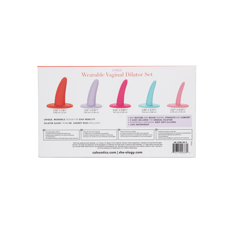 Calexotics-Sets von tragbaren 5 Stk.-Silikon-Dilatatoren · Analspielzeug (Bild 3)