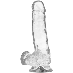 X Ray-Clear Cock mit Ballen 18.5 cm -o- 3.8 cm-Jelly, Saugnapf · Strap-on & Harness (Bild 2)