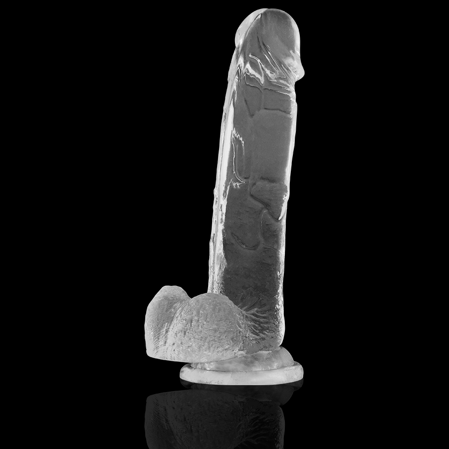 X Ray-Dildo Transparent mit Hoden 22 cm -o- 4.6 cm-Jelly · Strap-on & Harness (Bild 7)