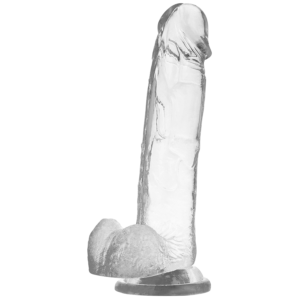 X Ray-Dildo Transparent mit Hoden 22 cm -o- 4.6 cm-Jelly · Strap-on & Harness (Bild 4)