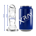 X Ray-Dildo Transparent Clear Cock 12 cm -o- 2.6 cm-Jelly, Saugnapf · Sextoys