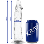 X Ray-Dildo Transparent 21 cm -o- 4 cm-Jelly, Wasserdicht, Saugnapf · Sextoys