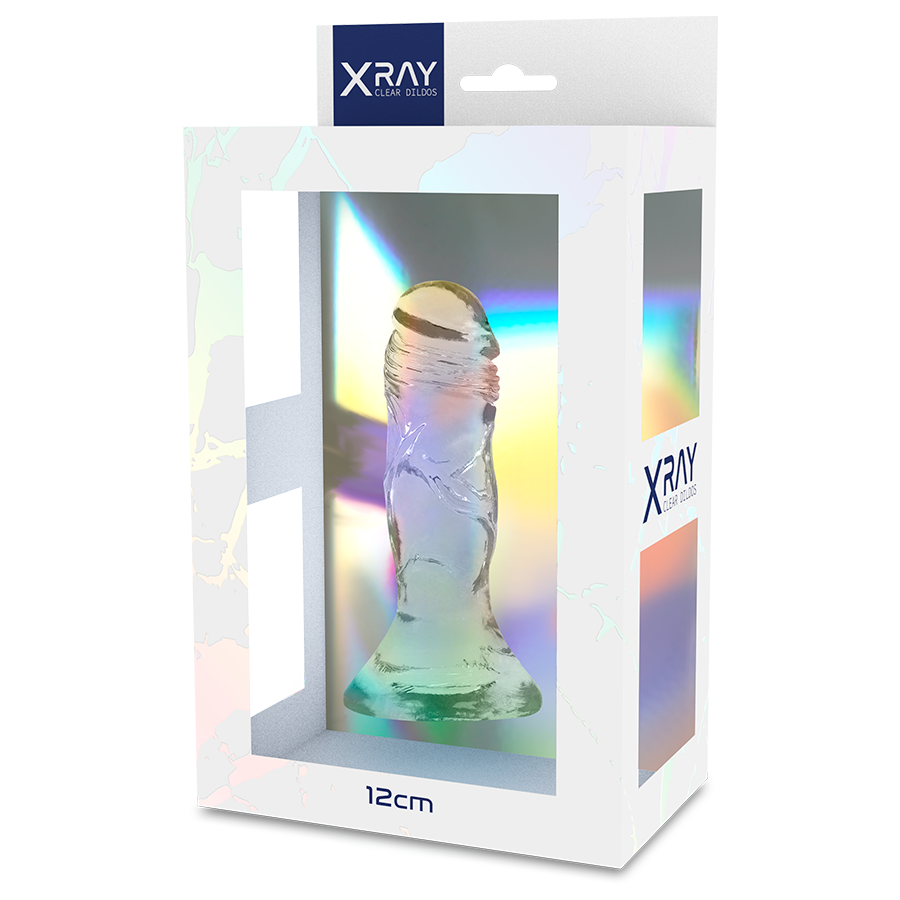 X Ray-Dildo Transparent Clear Cock 12 cm -o- 2.6 cm-Jelly, Saugnapf · Sextoys (Bild 6)