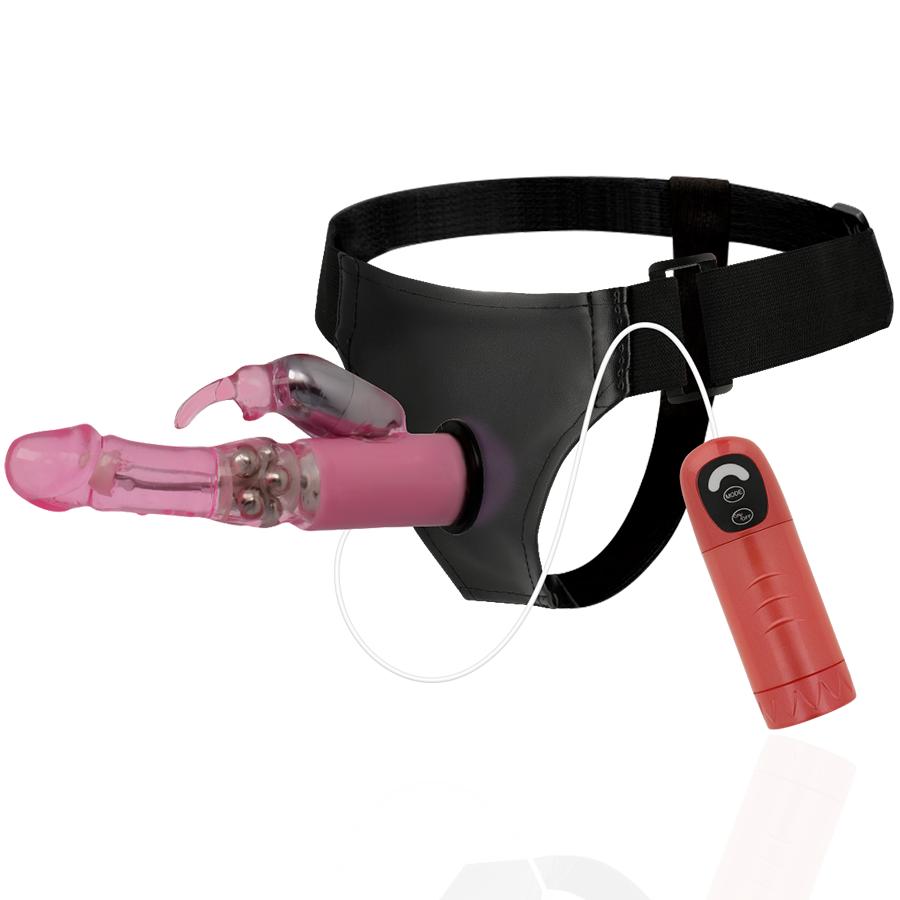 Harness Attraction-Rnes Daniel mit Vibration und Drehung 18 cm – Ø · Strap-on & Harness (Bild 3)