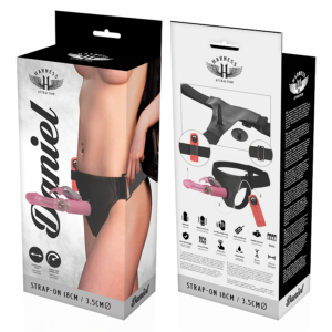 Harness Attraction-Rnes Daniel mit Vibration und Drehung 18 cm – Ø · Strap-on & Harness (Bild 6)