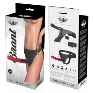 Harness Attraction-Realistischer Penis Drehung 19 cm – Ø 4 cm-TPR · Strap-on & Harness (Bild 3)