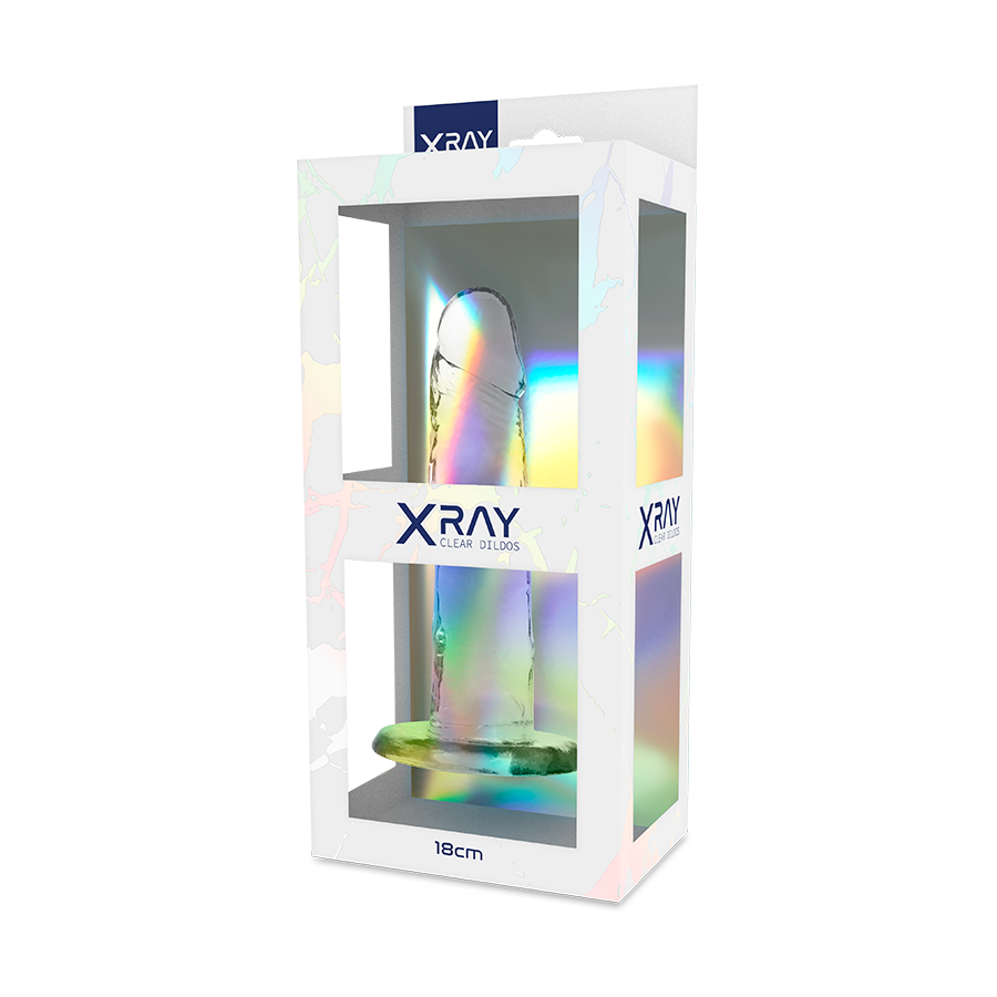 X Ray-Transparent Penis 18 cm -o- 4 cm-Jelly, Saugnapf · Strap-on & Harness (Bild 2)