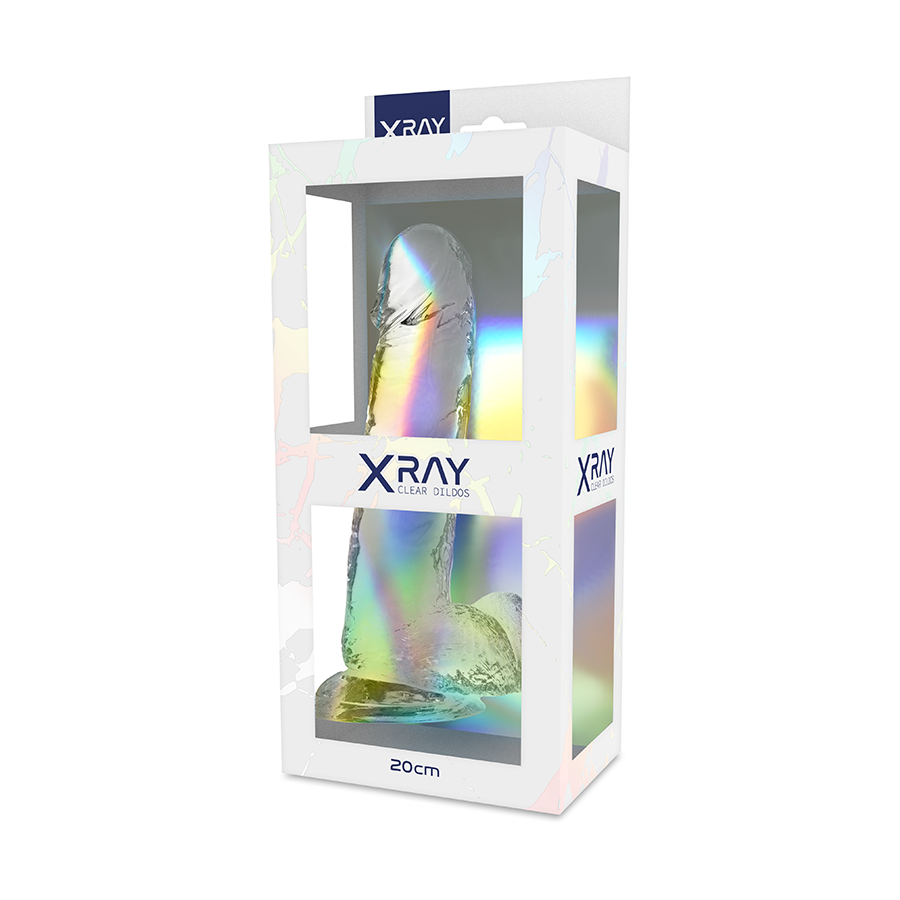 X Ray-Transparent Penis mit Hoden 20 cm -o- 4.5 cm-Jelly · Strap-on & Harness (Bild 4)