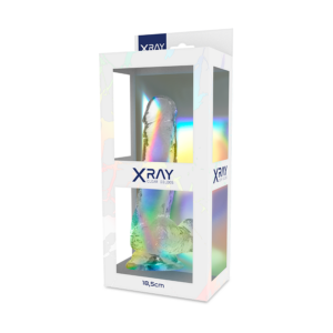 X Ray-Clear Cock mit Ballen 18.5 cm -o- 3.8 cm-Jelly, Saugnapf · Strap-on & Harness (Bild 3)