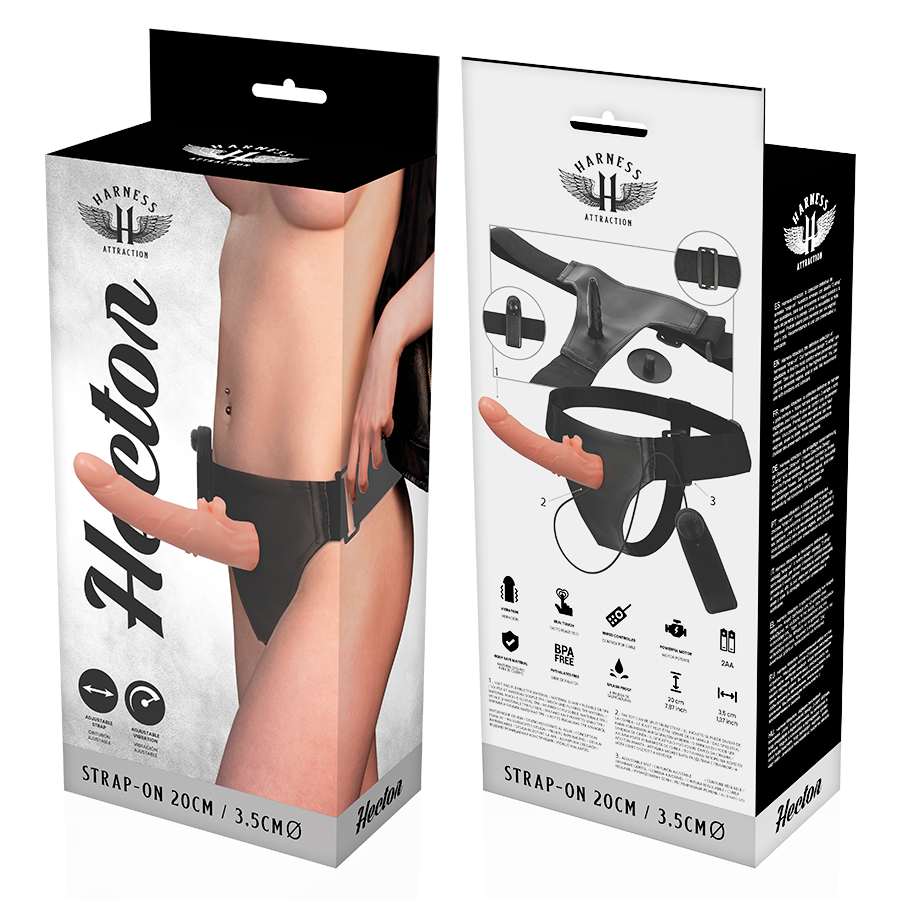 Harness Attraction-Rnes Vibrator Hector 20 cm -o- 3.5 cm-TPR · Vibratoren (Bild 4)