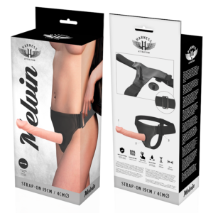 Harness Attraction-Rnes Melvin Flesh 19 cm -o- 4 cm-TPR, Drehung · Strap-on & Harness (Bild 2)