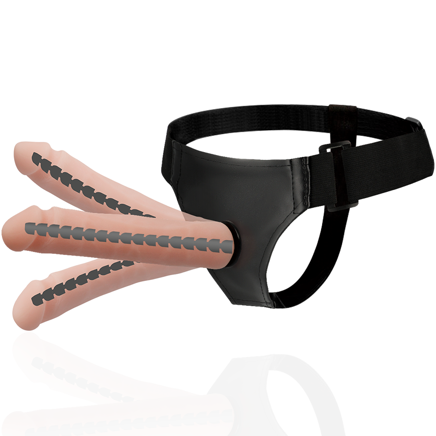 Harness Attraction-Derick Articulierbare Flesh 22.5 cm -o- 4.5 cm-TPR · Strap-on & Harness (Bild 5)