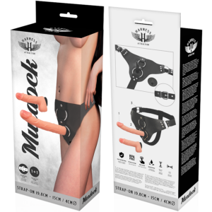 Harness Attraction-Rnes Murdock 19.8 + 15 cm -o- 4 cm-TPR, Drehung · Strap-on & Harness (Bild 4)