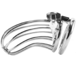 Metal Hard-Keuschheitsring für Vögel, Käfig aus Edelstahl · Spielzeug aus Glas & Metall