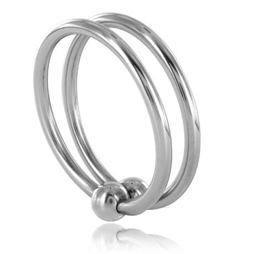Metal Hard-Doppelringe aus Stahl 30mm · Spielzeug aus Glas & Metall