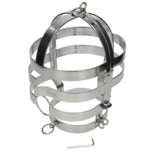 Metal Hard-Maske mit Halskette aus Stahl · Spielzeug aus Glas & Metall (Bild 2)