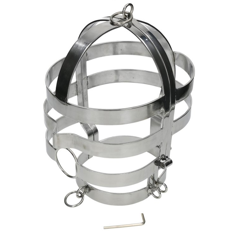 Metal Hard-Maske mit Halskette aus Stahl · Spielzeug aus Glas & Metall (Bild 2)