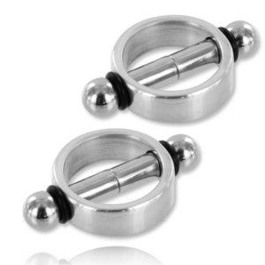 Metal Hard-Magnetische Nippelklemmen, Paar