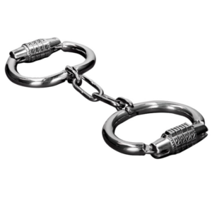 Metal Hard-Handschellen mit kombiniertem Schloss · Spielzeug aus Glas & Metall