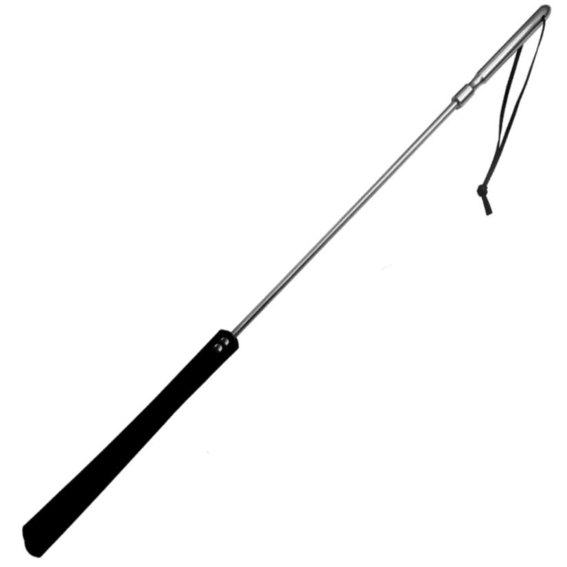 Metal Hard-Original Peitsche aus Leder und Metall 70cm