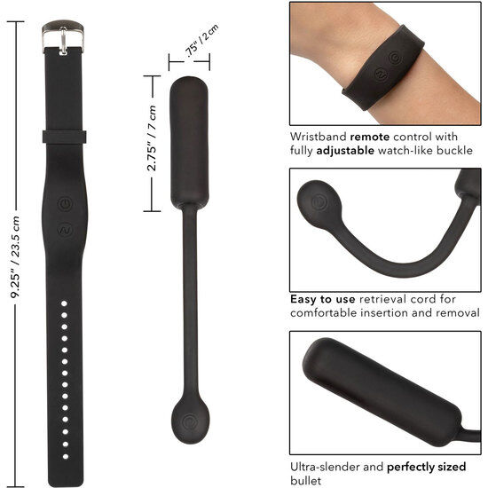 Calexotics-Armband mit Fernbedienung und Mini Bullet Petite-12 Geschwindigkeiten · Vibratoren (Bild 2)