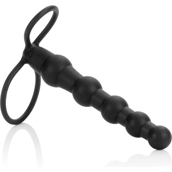 Calexotics-Doppel Penetrator mit Schwarz-Silikon Perlen · Sextoys
