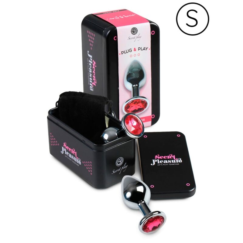 Secretplay Toys-Analplug Aluminium Fuchsia 7 Cm-Metal, Wasserdicht · BDSM-Zubehör (Bild 2)