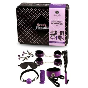 Secretplay 100% Fetish-Bdsm Set 8PCS Purble/Black-Pelle · Spielzeug-Sets (Bild 3)