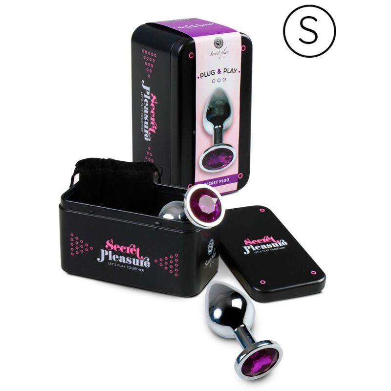 Secretplay Toys-Anal Plug Flieder S-Metal · Sextoys (Bild 2)