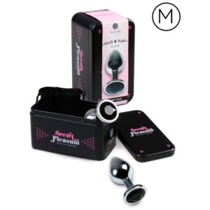 Secretplay Toys-Analplug Schwarz M-Metal · Sextoys (Bild 2)