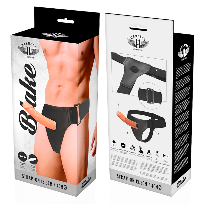 Harness Attraction-Rnes Kabel Blake 15.5 cm -o- 4 cm-TPR · Strap-on & Harness (Bild 5)