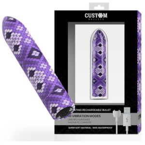 Custom Bullets-Bullet Magnetic Snake Violet Wiederaufladbar 10 · Vibratoren