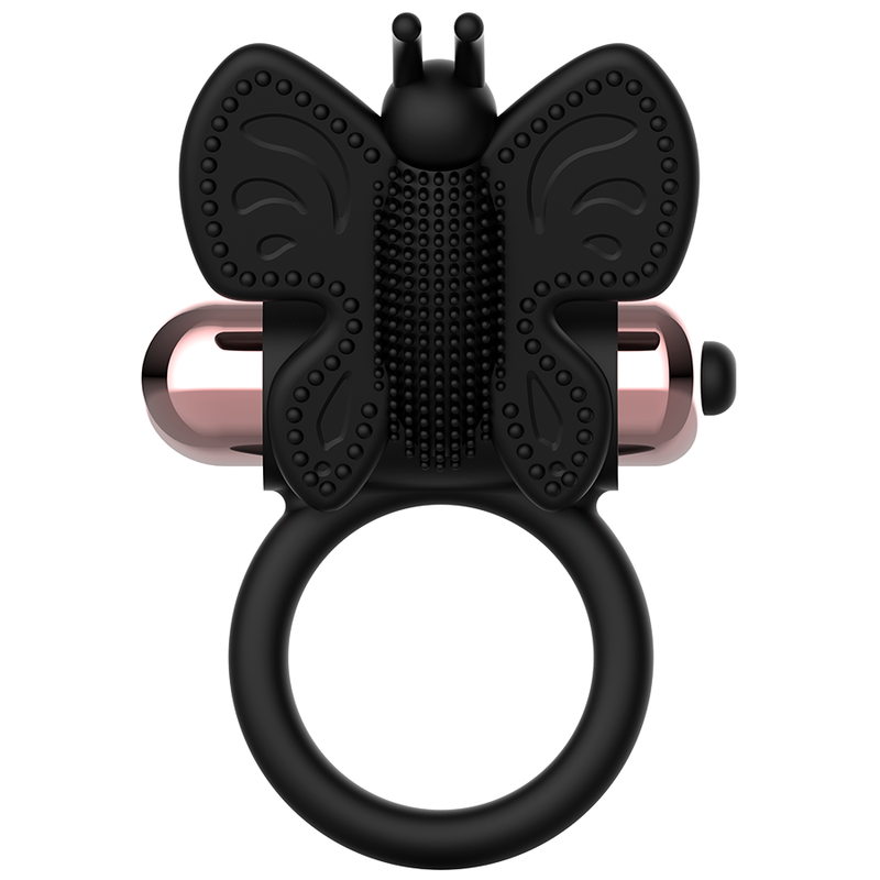 Coquette Toys-Ring Vibrator Schmetterling Schwarz/Gold-Silikon · Sextoys (Bild 6)