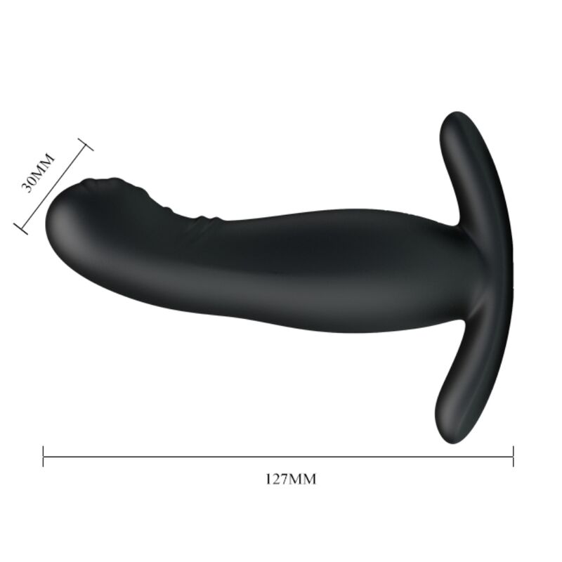 Mr Play-Stimulierend Prostata Wiederaufladbar Schwarz-Silikon, 3 Geschwindigkeiten · Sextoys (Bild 4)