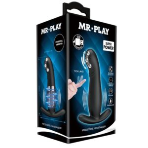 Mr Play-Stimulierend Prostata Wiederaufladbar Schwarz-Silikon, 3 Geschwindigkeiten · Sextoys (Bild 9)