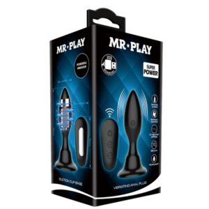 Mr Play-Analplug Vibrator mit Fernbedienung Schwarz-Silikon, 12 Geschwindigkeiten · Vibratoren (Bild 9)