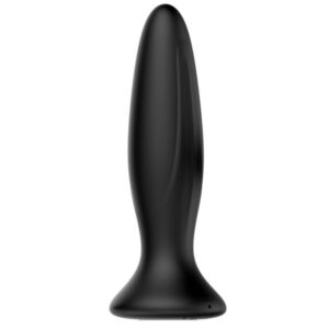 Mr Play-Analplug Vibrator Wiederaufladbar Schwarz-Silikon, 12 Geschwindigkeiten · Analspielzeug (Bild 6)