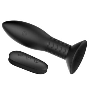 Mr Play-Analplug mit schwarzer Drehkugel und Silikonfernbedienung · Vibratoren (Bild 6)
