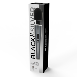 Black&silver-Dexter Wand von Massage-Silikon, 10 Geschwindigkeiten, Wiederaufladbar · Vibratoren (Bild 4)
