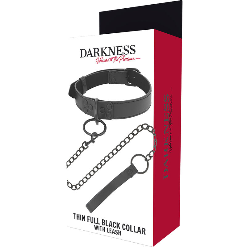 Darkness Bondage-Halskette Schwarz mit Kette-Metal · Sextoys (Bild 4)